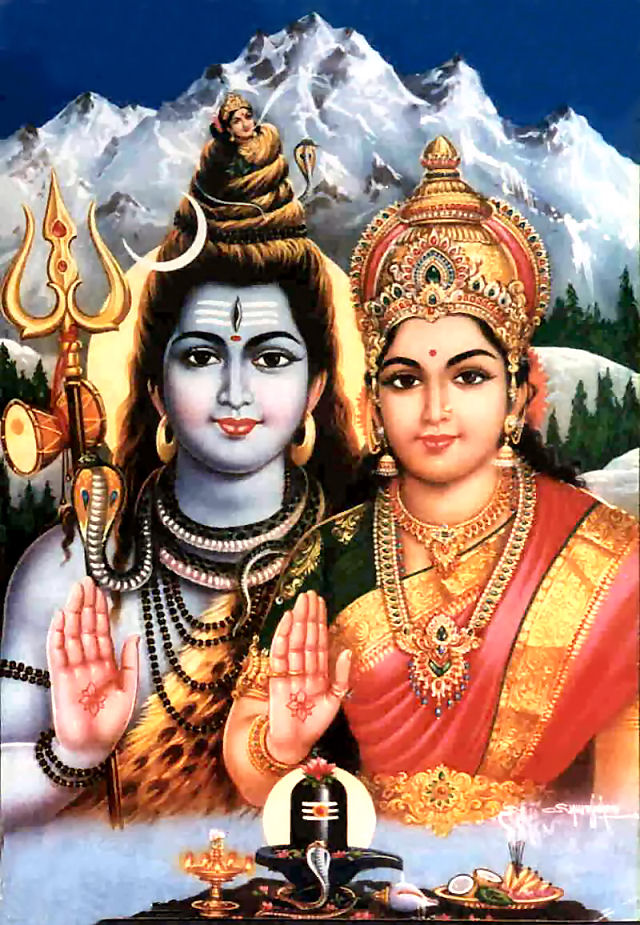 Lord Shiva and Parvati - The Battle of Words Kastvam? Shuuli, mrugaya bhishajam;Neela KantaH Priye aham, Kekaam yekaam kuru;PasupatiH,naiva drushtey vishaaney;Sthaanuur Mughdhey, na vadati taruH; Jeeviteysa ShivaayaaH, gachha atavyaam; iti Hatha VachaH paatu va Chandra ChuudaH.