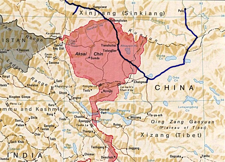 McMahon Line in Aksai Chin of Ladakh-Tibet's Independence