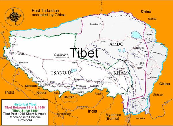 the evil red empire map of tibet1