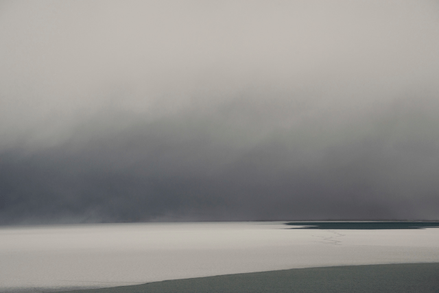 TIBET CONSCIOUSNESS - GLOBAL WARMING - CLIMATE ACTION. GYARING LAKE AT THE SOURCE OF YELLOW RIVER.