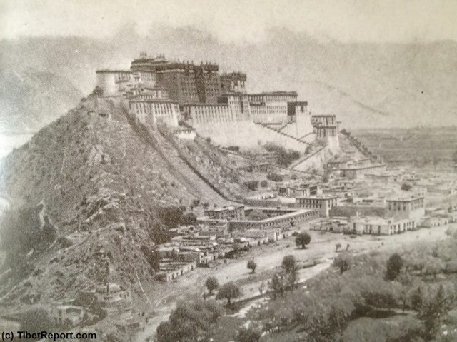 DOOMED HUMAN RIGHTS IN OCCUPIED TIBET. POTALA PALACE, LHASA, TIBET IN 1930 A.D. FULLY INDEPENDENT NATION.